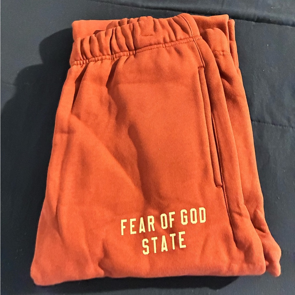 Fear of God Rust sweatsuit